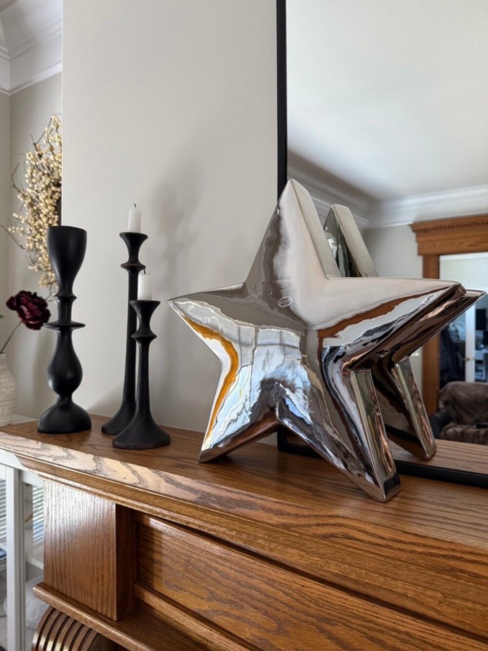 Abbott Extra Large Metallic Star Decor